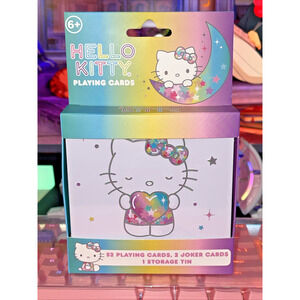 Hello Kitty Playing Cards 2 Jokers Deck Storage Tin 50th 2024 Sanrio 52 Sealed